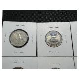 1980 S -1987 S Washington Quarters Some Marked BU (8 Coins)