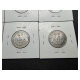 1980 S -1987 S Washington Quarters Some Marked BU (8 Coins)