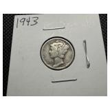 1943 Silver Mercury Dime