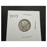 1944 Silver Mercury Dime