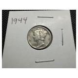 1944 Silver Mercury Dime