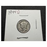 1944 D Silver Mercury Dime