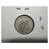 1945 D Silver Mercury Dime