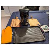 For Your Kitchen - Black and Decker 12 Cup Coffee Maker, Broiler, Cutting Boards and Silicone and Cloth Potholders