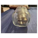 Orrefors Sweden Crystal Wine Chiller with Stainless Steel Insert.  Helena Model 7' x 7' x 8'T