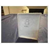 Italian Crinkle Paper Bag Vase and Decorative White Ceramic Vase
