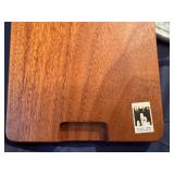 Marble and Glass Cheese Dome with Novel 'Mouse' Wood Serving Board