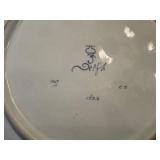 Self-Portrait of Rembrandt - Blue and White Royal Delft Wall Charger 16.5'