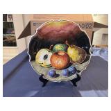 M&R Mid Century Hand Painted Ceramic Plate (Made in Italy)