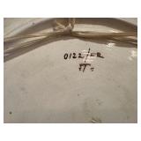 M&R Mid Century Hand Painted Ceramic Plate (Made in Italy)