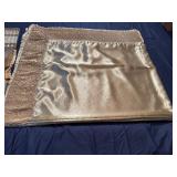 Elegant Gold Satin Tablecloth, Napkins, Napkin Rings, Set of Tall Stirrers