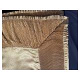 Elegant Gold Satin Tablecloth, Napkins, Napkin Rings, Set of Tall Stirrers