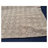 Beautiful Vintage Cream and Beige Hand Crotched Tablecloths (Cream - ~60' x 114', Beige - ~ 64' x 124'