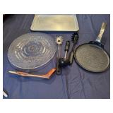 Unique Koa Wood Golf Club Wine Stand, The Rock 10' Non-Stick Crepe Pan, Baking Tray, Vintage Shooting Star Serving Dish