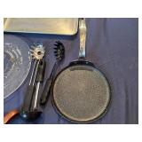Unique Koa Wood Golf Club Wine Stand, The Rock 10' Non-Stick Crepe Pan, Baking Tray, Vintage Shooting Star Serving Dish