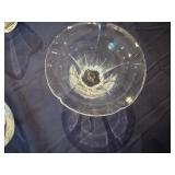 Set of Crystal Flower Shaped Gelato Bowls