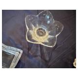 Set of Crystal Flower Shaped Gelato Bowls