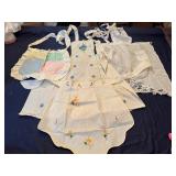 Three Vintage Handmade Adult Aprons and a Child's Niagara Falls Apron
