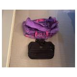 Dakota Multi Pocket Travel Bag and Purple/Pink Duffle Bag