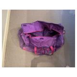 Dakota Multi Pocket Travel Bag and Purple/Pink Duffle Bag