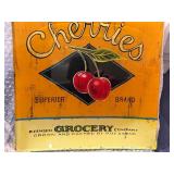 Prima Donna Cherries Designer Platter 14' Square