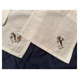 Pottery Barn Whimsical Penguin Napkins (Set of 7-White)