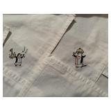 Pottery Barn Whimsical Penguin Napkins (Set of 7-White)