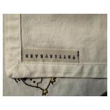 Pottery Barn Whimsical Penguin Napkins (Set of 7-White)