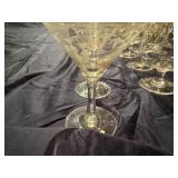 Set of Decorative Japanese Style Glass Bar Ware