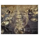 Set of Decorative Japanese Style Glass Bar Ware