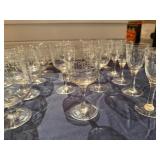 Set of Decorative Japanese Style Glass Bar Ware