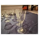 Set of Decorative Japanese Style Glass Bar Ware