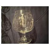 Set of Decorative Japanese Style Glass Bar Ware