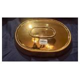 Marble Cheese Board, 8 Gold Colored Small Platters, Two Matching Gold Rimmed Serving Bowls) Never Used