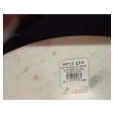 Marble Cheese Board, 8 Gold Colored Small Platters, Two Matching Gold Rimmed Serving Bowls) Never Used