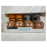 Two Little Giraffe Ultra Soft Baby Blankets (Unused), Glow Worm (unused), Waddle Rattle Socks New in Box