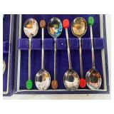 Two Vintage Sets of Demitasse Coffee Bean Spoons (EPNS) Circa 1900-1940's