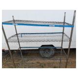 NSX Metro Rack One Damaged Shelf and Top Shelf Need Clips 47' Wide x 18' Deep x 72 1/2' Tall