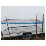 NSX Metro Rack One Damaged Shelf and Top Shelf Need Clips 47' Wide x 18' Deep x 72 1/2' Tall