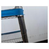 NSX Metro Rack One Damaged Shelf and Top Shelf Need Clips 47' Wide x 18' Deep x 72 1/2' Tall