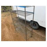 NSX Metro Rack One Damaged Shelf and Top Shelf Need Clips 47' Wide x 18' Deep x 72 1/2' Tall