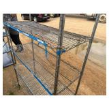 NSX Metro Rack One Damaged Shelf and Top Shelf Need Clips 47' Wide x 18' Deep x 72 1/2' Tall