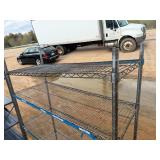 NSX Metro Rack One Damaged Shelf and Top Shelf Need Clips 47' Wide x 18' Deep x 72 1/2' Tall