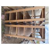Pair of Wooden Shelves 96' Long x 24' Deep x 72 1/2' Tall
