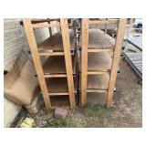 Pair of Wooden Shelves 96' Long x 24' Deep x 72 1/2' Tall