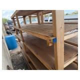Pair of Wooden Shelves 96' Long x 24' Deep x 72 1/2' Tall