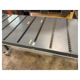 Aluminum Rolling Cart Topped with Industrial Roller Conveyor