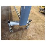 Aluminum Rolling Cart Topped with Industrial Roller Conveyor