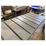 Aluminum Rolling Cart Topped with Industrial Roller Conveyor