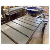 Aluminum Rolling Cart Topped with Industrial Roller Conveyor